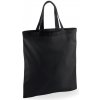 Westford Mill Nákupná taška s krátkymi ušami WM101S Black 38 x 42 cm