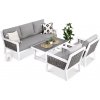 Furrore OLYMPIA CAFFE 3+1 záhradná sedacia súprava, biela 004539, NOVINKA