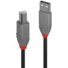 Kábel USB 2.0 A-B M/M 1m, High Speed, čierny, Anthra Line