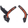 protektory rámu KTM SX/SX-F/XC-F 19-21, EXC/EXC.., RTECH (sada, čierno-oranžové)