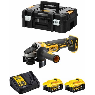 DeWALT DCG405P2 Aku uhlová brúska XR (18V/2x5,0Ah/125mm)) kufor Tstak