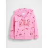 GAP Baby mikina s logom Ružová 3YRS