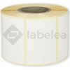 Labelea Samolepiace TERMO etikety 58x39 mm biele papierové, 1000 etikiet na rolke, Farba etikiet Biela, Vnútorný priemer dutinky 40 mm ETM058039W
