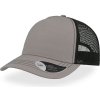 Atlantis Headwear Kšiltovka Rapper Canvas, 5 panelová, síťovaná COT336060y1499-dark grey/r UNI Šedá tmavá/červená