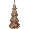Clayre & Eef Bronzový svietiaci vianočný stromček Led Tree - Ø 14*33 cm - Clayre & Eef