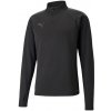 Puma INDIVIDUALLIGA WARM 1 4 ZIP TOP Černá,Tmavě šedá