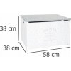Atmosphera for Kids truhla Dans ma tribu biela 38 x 58 x 38 cm
