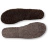 Wooline Vložky do topánok filc/kožušina hnědé Veľkosť: 44