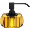 Dávkovač mydla Kristall s pumpičkou čierny matný jantár