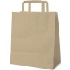 Papierová taška hnedá 26+14 x 32 cm [250 ks]