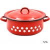 Perfect Home Smaltovaný kastról s pokrievkou BODKY 5,5L, 71288