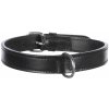 Obojok ACTIVE kožený (L-XL) 52-63 cm/30 mm, - čierny