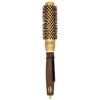 Olivia Garden Expert Blowout Shine Round Brush Wavy Bristles Gold & Brown 25 mm kefa na vlasy