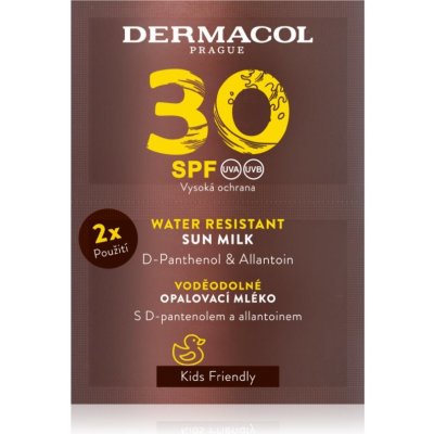 Dermacol Sun Water Resistant vodeodolné mlieko na opaľovanie SPF 30 2x15 ml