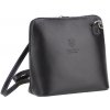 NovaKabelka.sk Grana Grigia Nera kožená talianska crossbody kabelka čierna