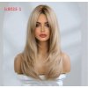 Zlatistá blond dlhá parochňa Elise s vrstveným strihom