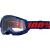 100% Strata 2 Navy, mtb okuliare - Clear Lens