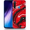 Picasee silikónový prehľadný obal pre Xiaomi Redmi Note 8 - Red black