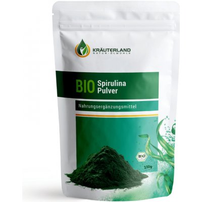 Kräuterland BIO spirulina 250 g prášok