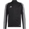 Adidas Tiro 23 TR JR Detská športová mikina so zipsom, čierna, veľ. 152