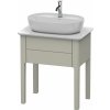 DURAVIT Luv stojaca skrinka pod umývadlo, pod dosku, 1 zásuvka, 638 x 450 x 743 mm, taupe matná lakovaná, LU956006060