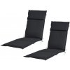 Livarno home Polstrovaná podložka na kreslo Houston, antracitová, 2 kusy (800009195)