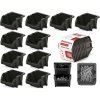Prosperplast BINEER SHORT SET Plastové úložné boxy 10 kusov, 180x98x118mm, čierny KBISS12