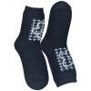 Dámske tmavomodré termo ponožky Cozy-Pattern