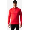 WEDZE Pánsky termo spodný odev BL 500 na lyžovanie 1/2 zips červený 2XL
