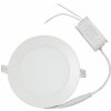 LED panel mini zapustený okrúhly 9W-teplá biela
