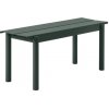 Muuto Lavica Linear Steel Bench 110 cm, dark green