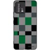 Picasee silikónový čierny obal pre Motorola Moto G72 - Block Grid