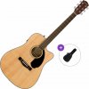 Fender CD-60SCE Basic SET Natural Elektroakustická gitara Dreadnought