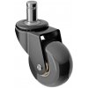 Walteco Kancelárske koliesko priemer 50 mm, s čapom priemer 11 mm, čierne, nosnosť 50 kg, 5 ks , 2863