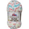 Himalaya Dolphin Baby Color 80415 Biela, tyrkysová, ružová