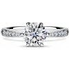 Minerva Side Stones | Zásnubný prsteň so stredovým kameňom 1.310ct, biele zlato, s diamantmi 49