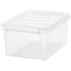 SmartStore Úložný box s bielymi klipmi Classic, 8 l, 8 l