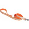 Firedog BioThane Vodítko Reflect 25 mm 1,2 m s rúčkou & D-krúžkom oranžové
