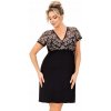 Košieľka Violetta plus size čierna 5XL - Darčeková krabička
