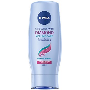 Nivea Diamond Volume Care Diamond Shine & Ultralight Volume kondicionér pre oslňujúci lesk vlasov 200 ml