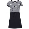Dievčenské šaty s krátkym rukávom Lewro, ALAMEDA tmavo modrá,Biela, 140-146