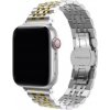 AW Kovový ELEGANCE remienok pre Apple Watch - Zlatý Veľkosť / Rozteč: 38/40/41/42mm, AW barva Elegance wide: Strieborná-zlatá IR-AWGW-0100