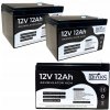2x akumulátor AGM 12V 12Ah BIAKS (rozmer 10Ah 14Ah 15Ah) pre solárne UPS CCTV