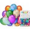 Balón 24 cm perleťový mix farieb