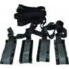 S&M - čierny bondage set na priviazanie k posteli