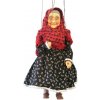 Sádrová marioneta Babička, 35 cm