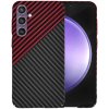 Techsuit Carbonite FiberShell kryt na Samsung Galaxy S23 FE – červený Vortex