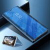 SES Zrkadlový plastový flip obal pre Huawei Y7 2019 - modrý 5572