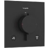 Hansgrohe Ecostat Comfort E - Termostatická batéria pod omietku, na 2 spotrebiče, matná čierna 33711670