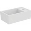 Ideal Standard Tempo - Umývadielko, 37x21 cm, bez prepadu, 1 otvor na batériu vpravo, biela E211201